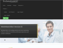 Tablet Screenshot of exclamationsoft.com